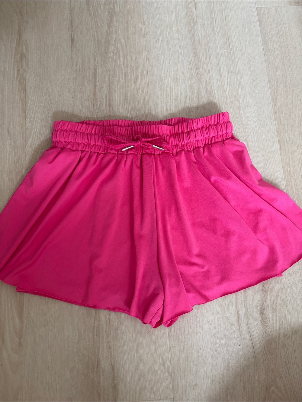 Worn Once Women's Flutter Shorts in Hot Pink